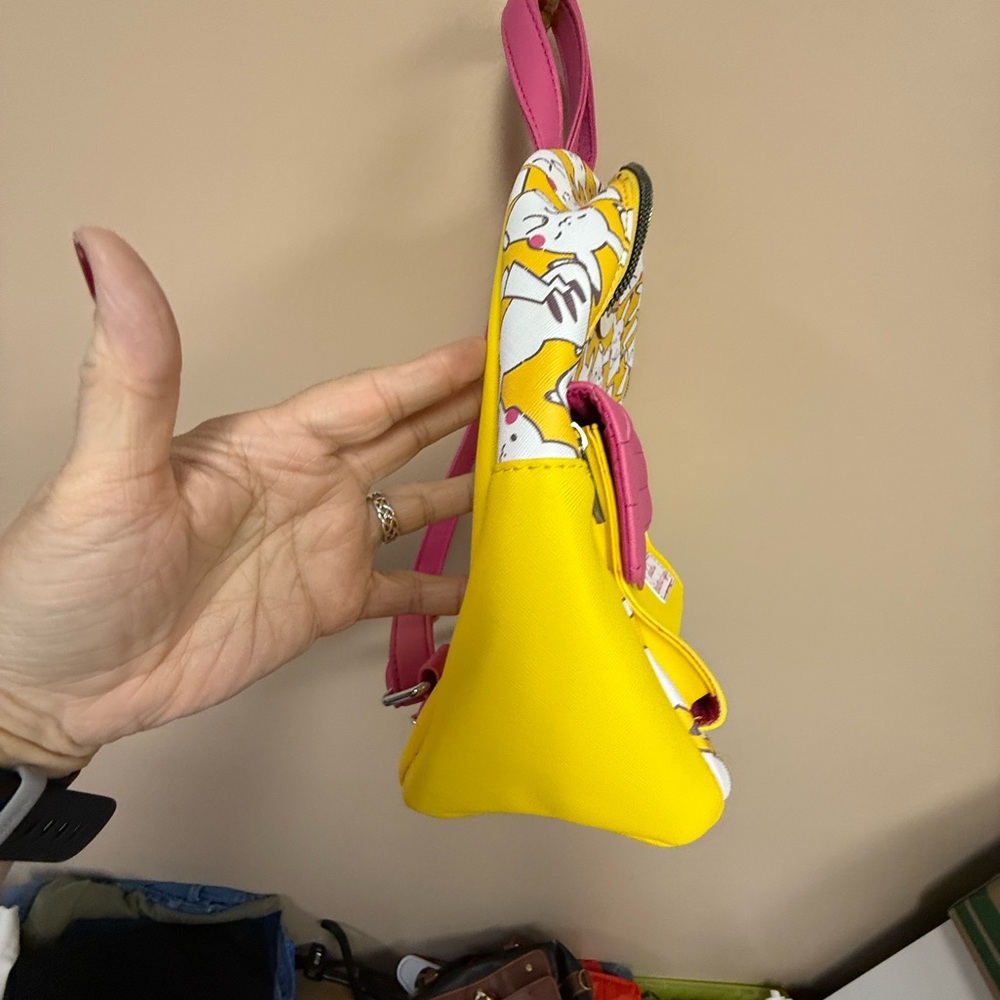 Source Unknown Pink And Yellow Backpack - image 3